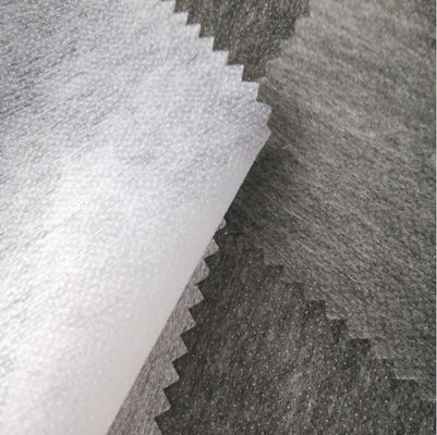 접착제 GAOXIN 폴리에스터 스톡 롯 직물 없는 융합성 셔츠 인트라인링