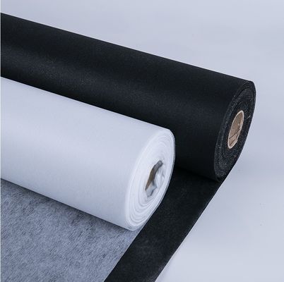 검은색 흰색 및 회색 의류 액세서리에 대한 폴리에스터 인테러링 너비 15-150cm