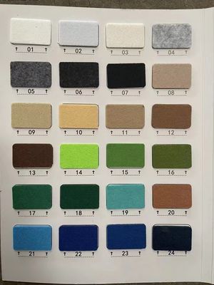 150gm 다채로운 1mm-4mm 폴리에스터 바늘 펀치 된 직물 필트