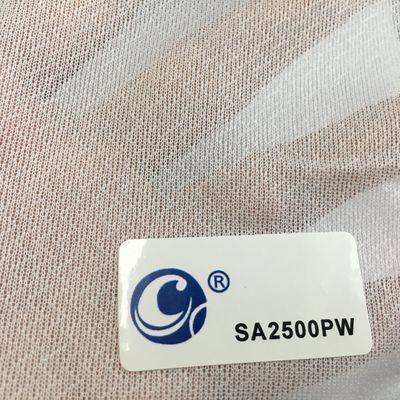 150cm 너비 원형 트리코트 직물 융통성 인테러 라인링 GAOXIN SA2500 순수 흰색
